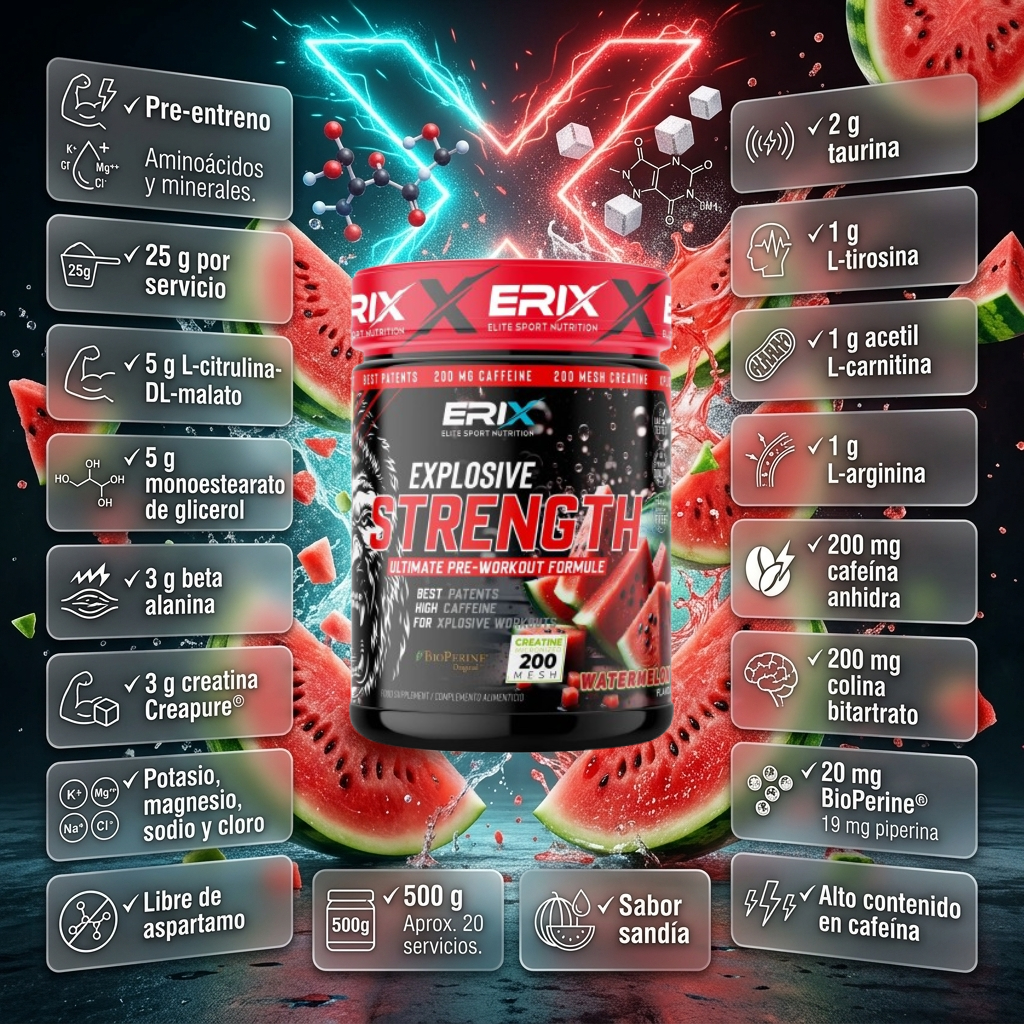 Beneficios Explosive Strength Sandía